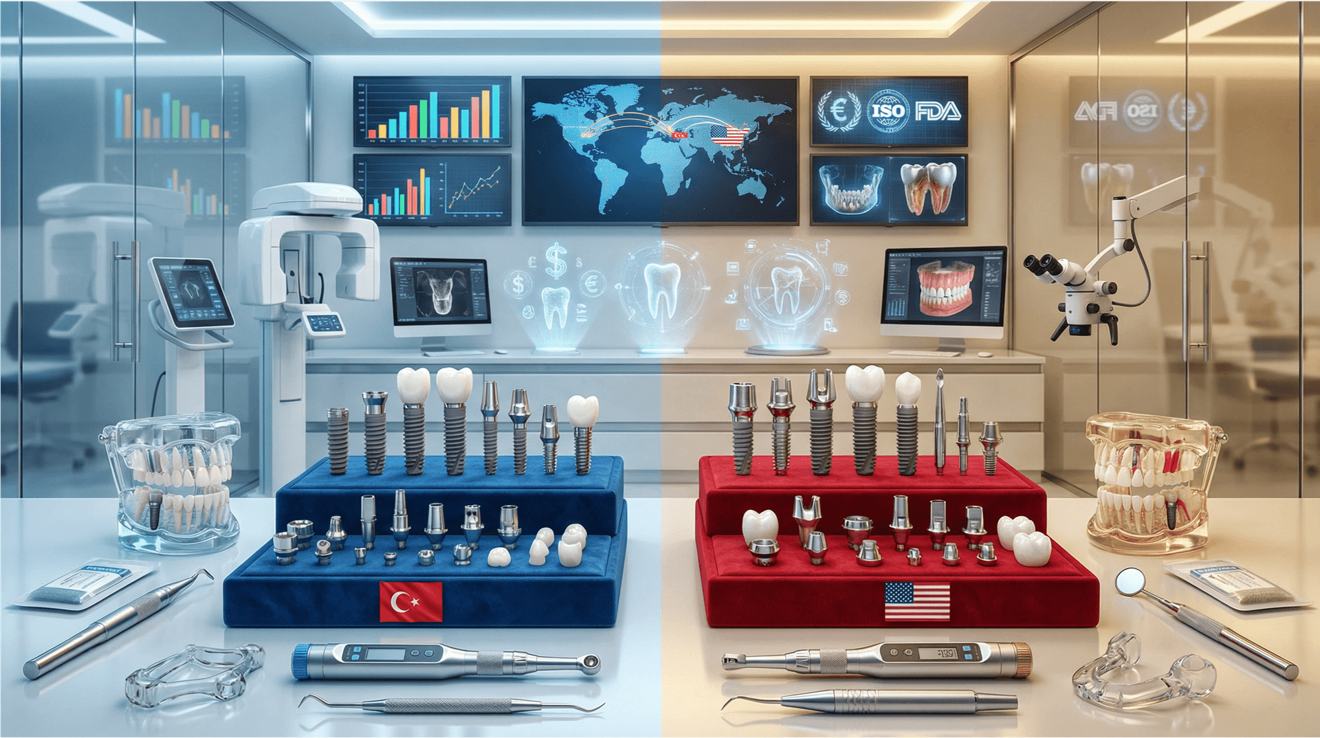 Türkiye ve ABD'de Diş İmplant Fiyatları Karşılaştırması