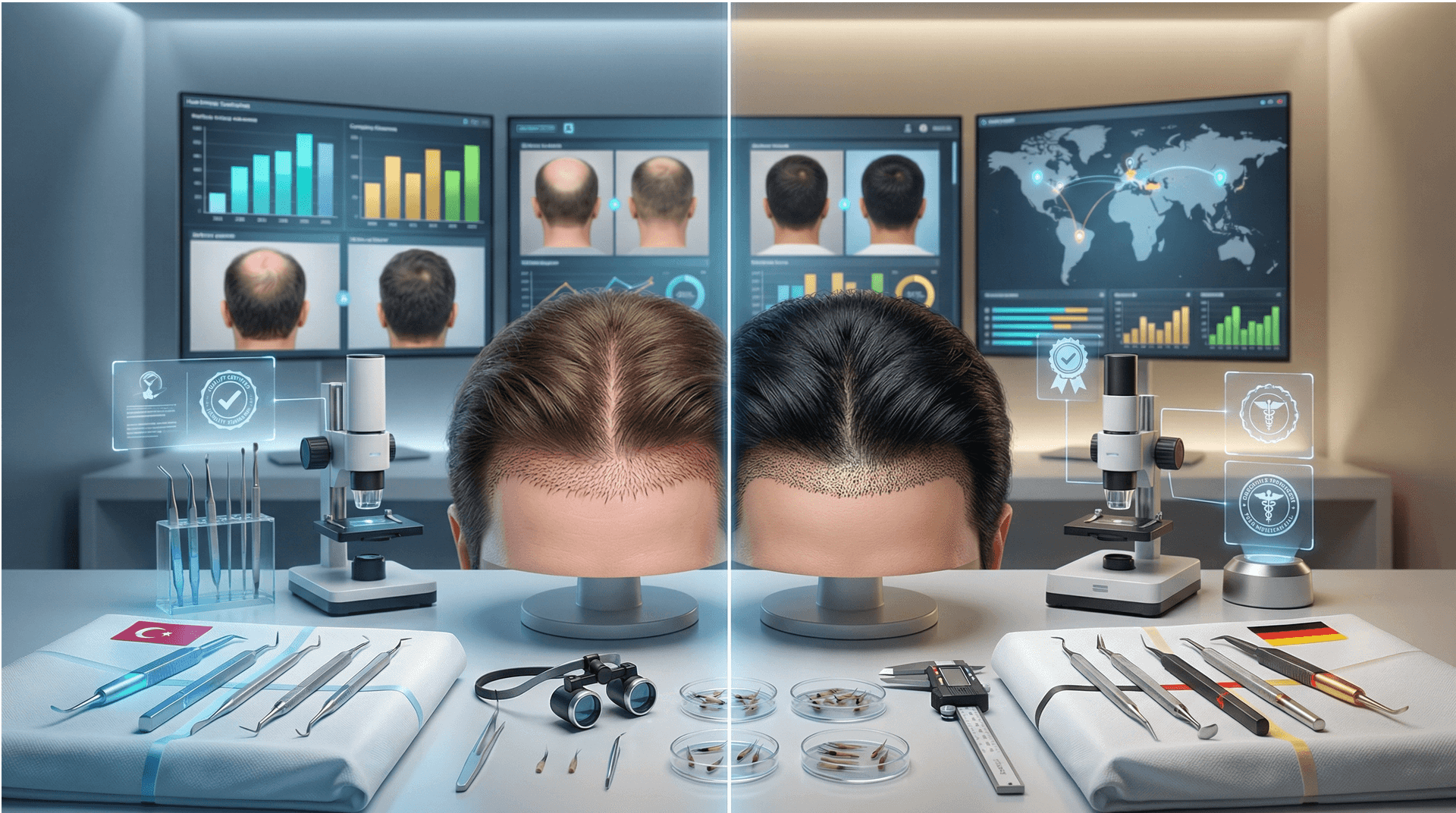 Saç Ekimi Sonuçları: Türkiye ve Almanya Karşılaştırması