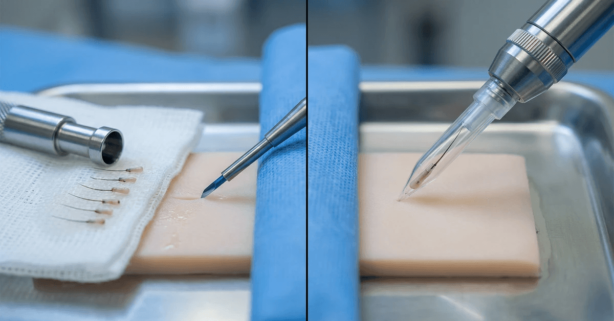 Detailed Comparison Between FUE and DHI Hair Transplant Methods