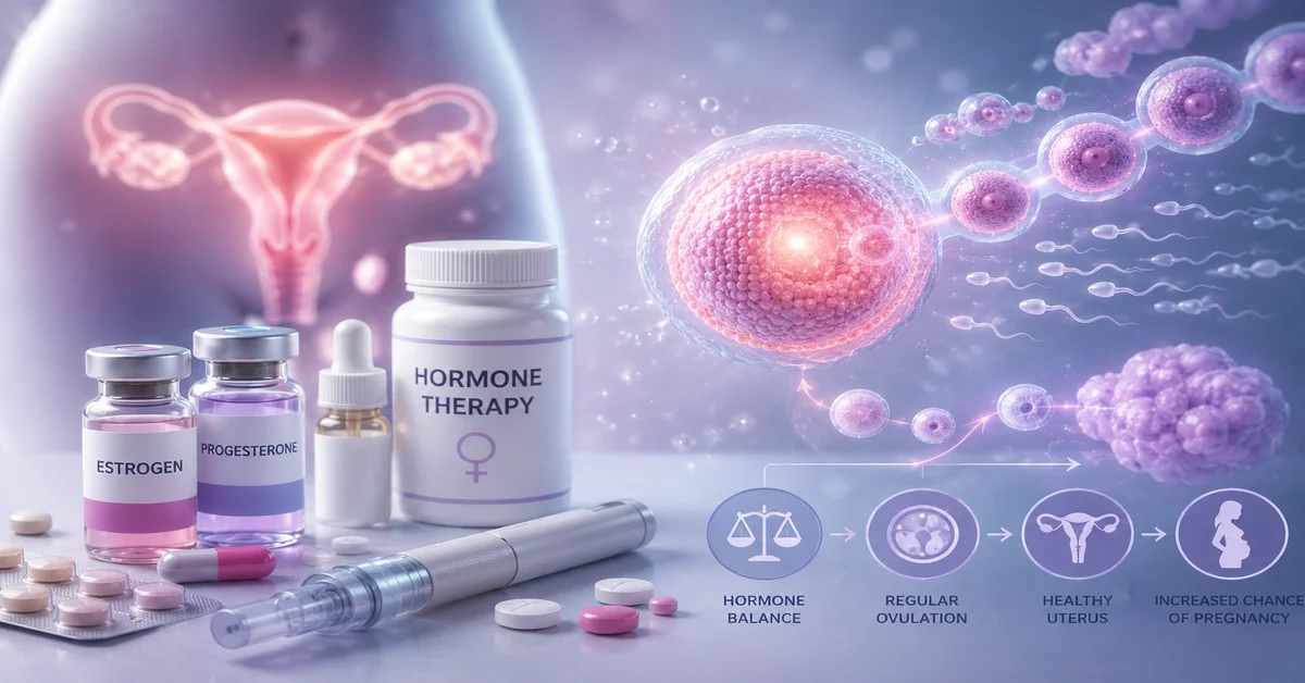 علاجات هرمونية لتحسين فرص الحمل