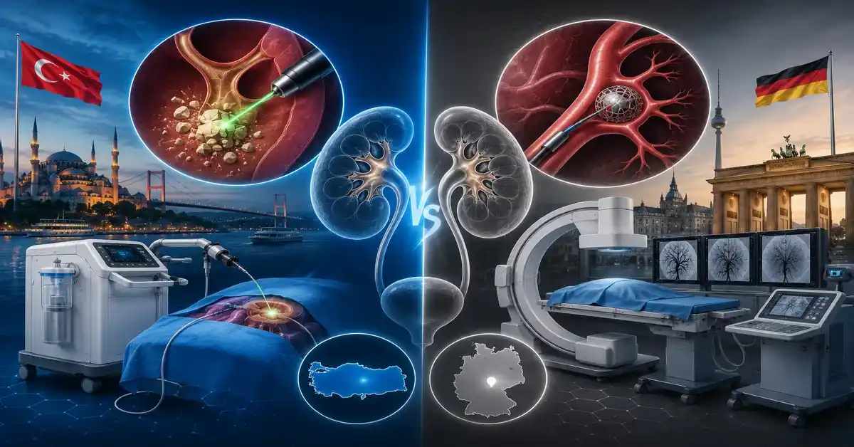 Laser vs Interventional: Turkey vs Germany