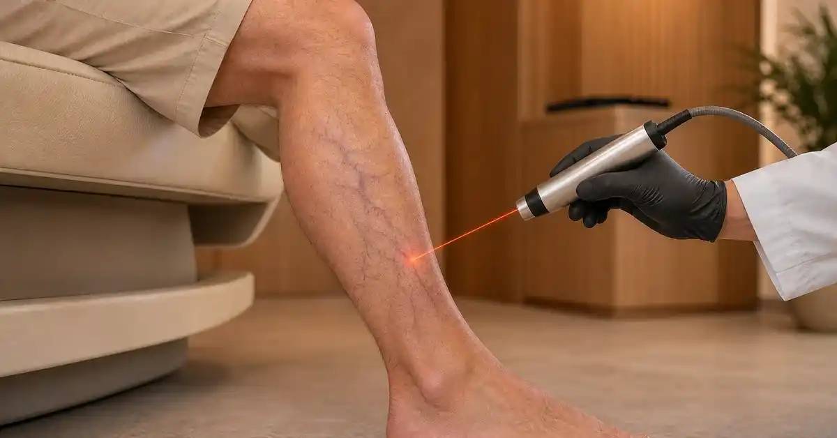 Transcutaneous Laser Treatment for Superficial Leg Veins